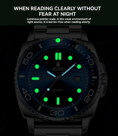 New authentic high aesthetic fully automatic mechanical watch for men, high-end brand fashion, business simplicity, niche trendy