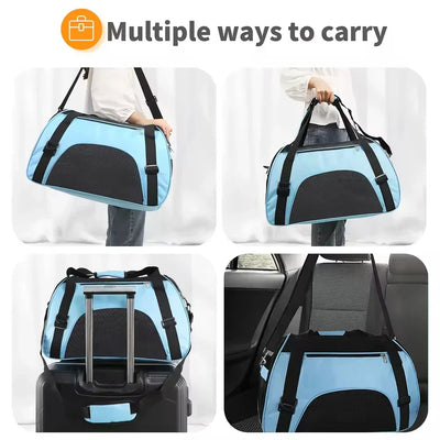 Portable Dog Cat Carrier Bag Pet Puppy Travel Bags Breathable Mesh Small Dog Cat Dogs Outdoor Tent Carrier Outgoing Pets Handbag