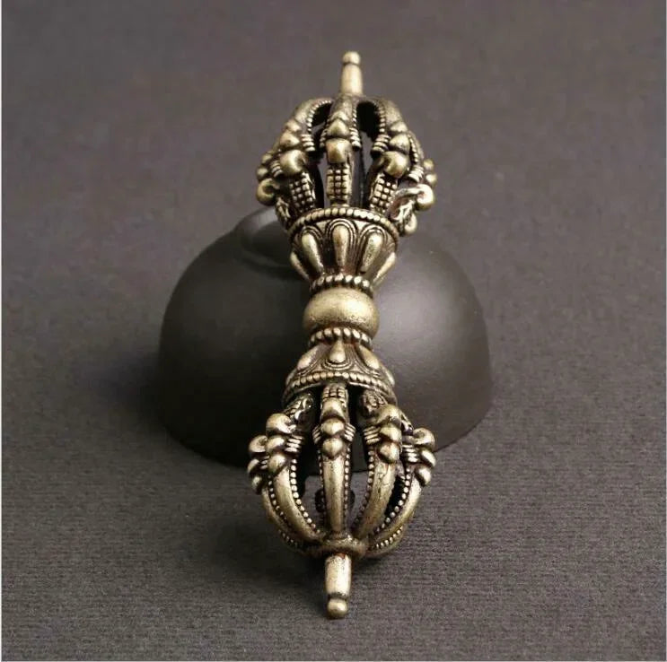 Old Tibet Tantra Buddhism Tibetan Silver Dorje Phurpa Pestle Vajra Exorcism FaQi