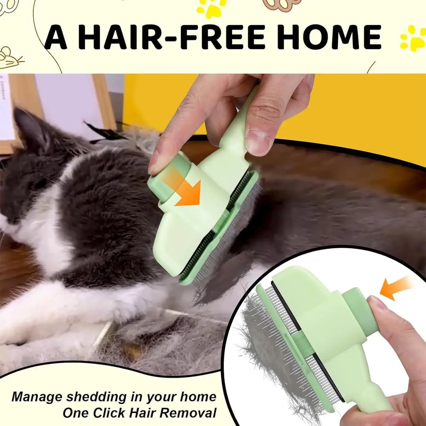Cat Grooming Massage Brush Pet Comb Professional Open Knot Pet Hair Removal Brush Durable kitten comb Pet Accessories