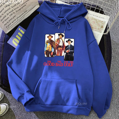 Men Clothes TV The Good The Bad and Ugly Sweatshirt Ropa Hombre Sudaderas Long Sleeve Casual Pocket Hoodies Comfortable Hoodie
