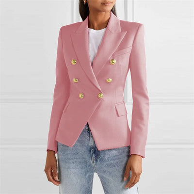 Spring and Autumn New Blazers for Women Clothing Autumn and Winter Solid Color Fashion Casual Suit Slim Blazers Women