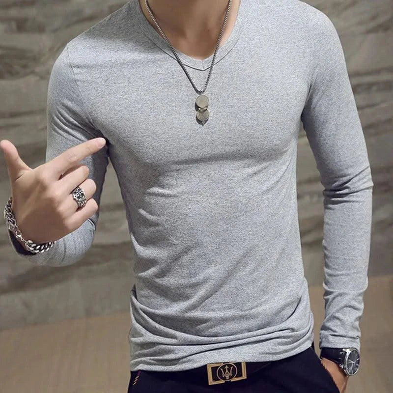 Tennis T Shirts Men Long Sleeve T-Shirt Sportswear Fitness T Shirts for Men Slim Fit T Shirts Designer Solid Tees Tops