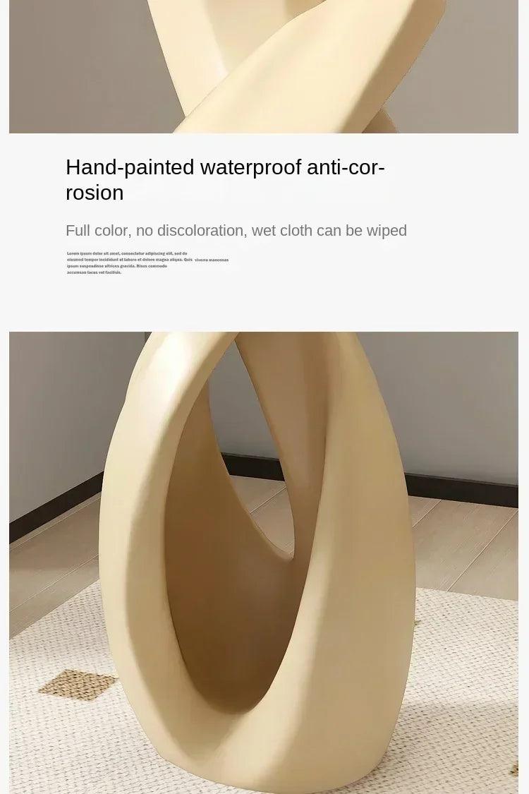 Home decor statue abstract art ornaments nordic living room large floor luminous sculpture housewarming gift interior