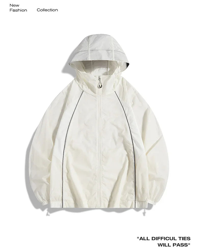 Summer Sun Jackets Men's Outdoor Cycling Clothing Quick Dry UV Skin Coat Women Sports Sun Protection Hiking Camping Windbreaker