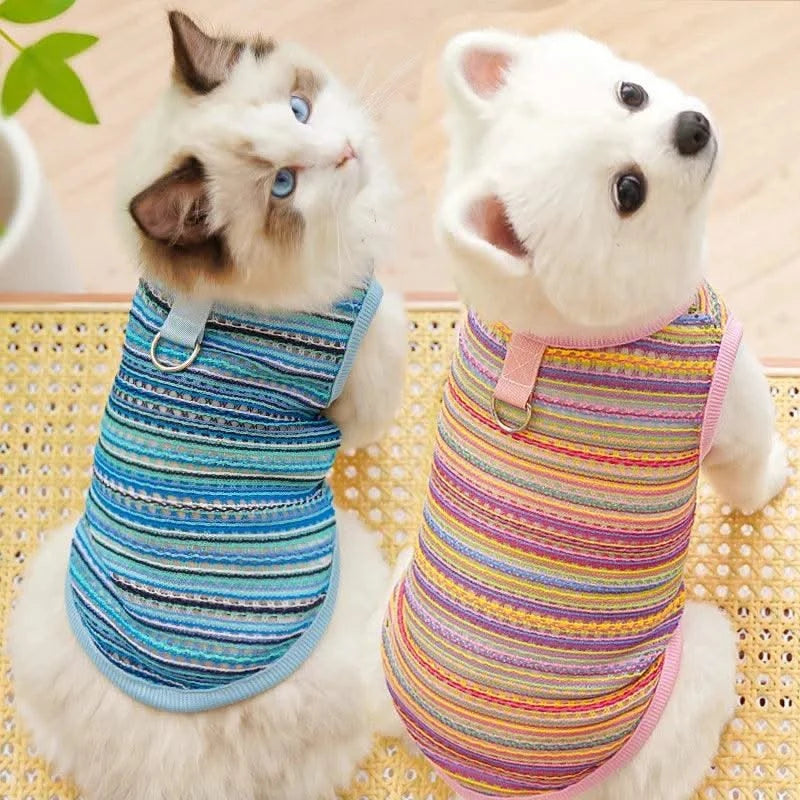 Pet Dog Clothes Summer Puppy Clothing Dogs Soft Vests Kitty Casual T-Shirt for Small Medium Puppy Cat Costume Pet Supplies