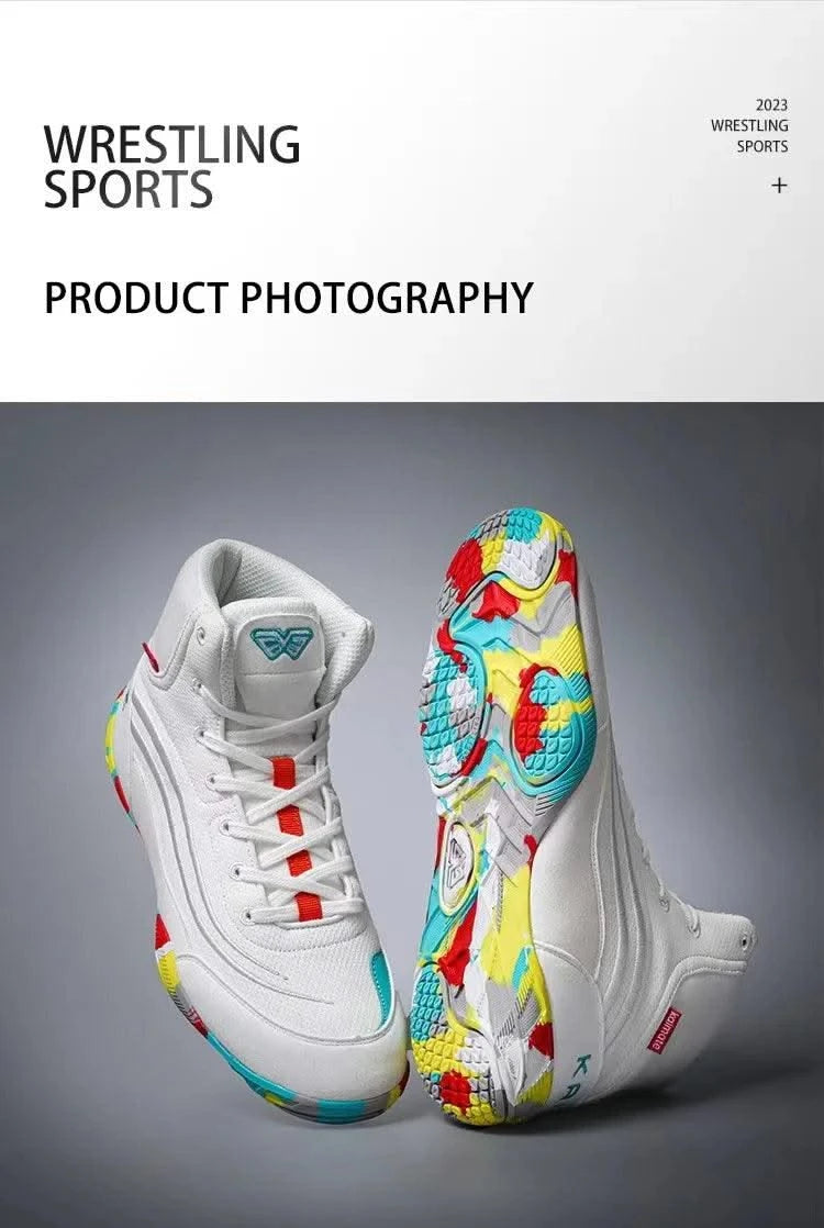 Professional children's Wrestling Boots  Men Non Slip Wrestling Shoes Lightweight Boxing Shoes