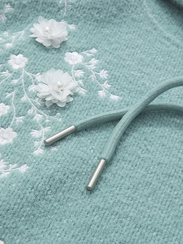 I BELIEVE YOU Hooded Cashmere Thick Sweater for Women 2024 Soft Loose Winter New Knitted Top Gentle Thick Hoodie 2224194822