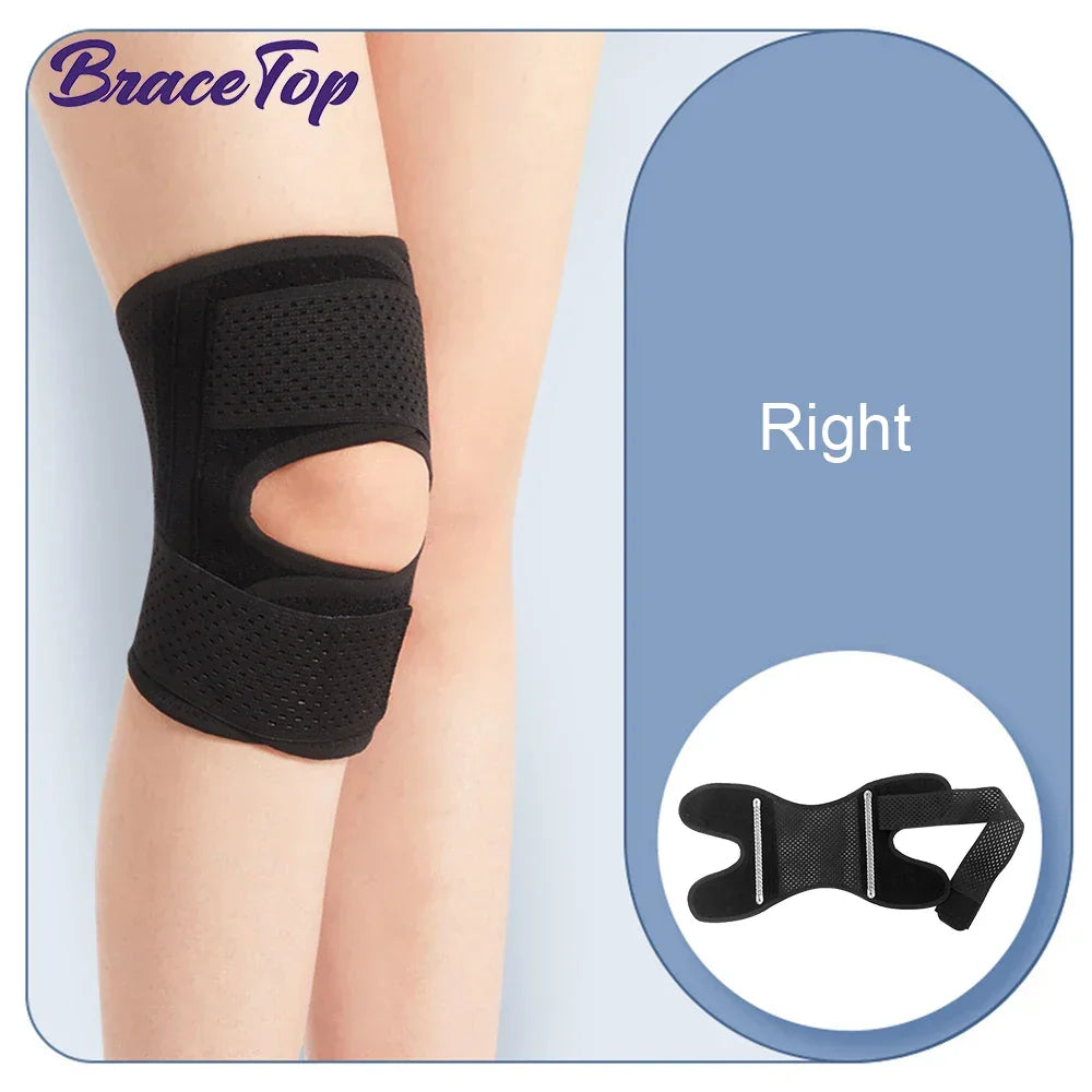 Knee Brace with Side Stabilizers Relieve Meniscus Tear Knee Pain ACL MCL Arthritis,Joint Pain,Breathable Adjustable Knee Support
