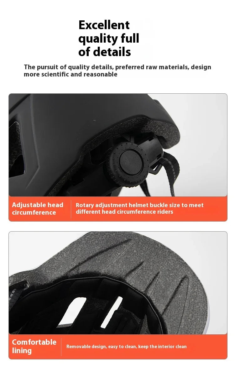 Outdoor Sports Cycling Safety Helmet Baseball Cap Hat for Motorcycle Bike Scooter Mountain Road Bike Helmet for Men Women