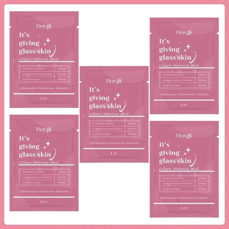 Deep Collagen Mask Facial Shrink Pores Moisturizing Overnight Mask Anti-Wrinkle Hydrating Refreshing Brightening Face Skin Care