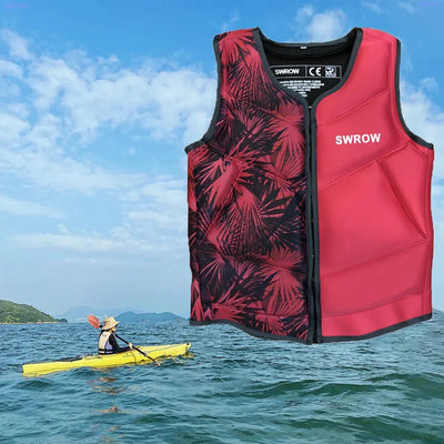 Wake Surfing Impact Vest CE Approved Neoprene Life Jacket Wakesurf Comp Vest surf But Great for All Other Watersports Activities
