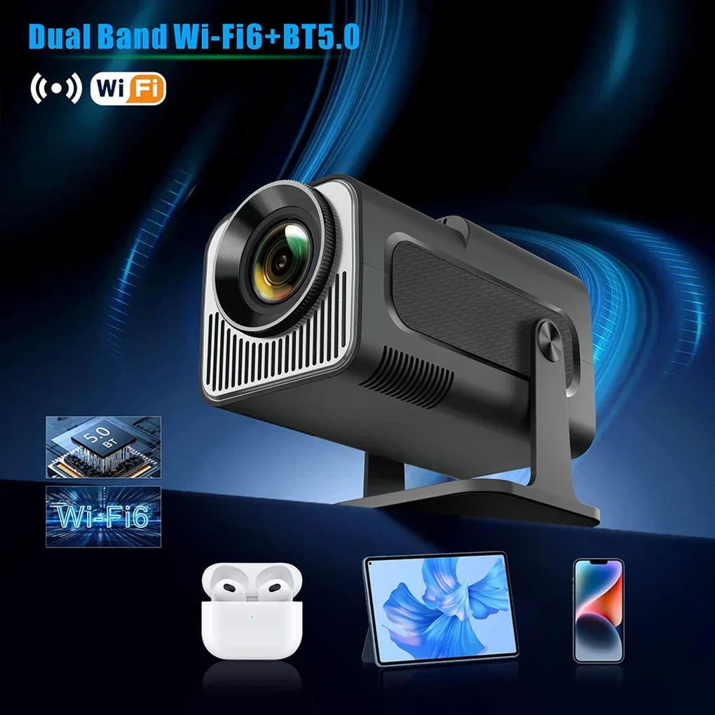 4K Smart HD Projector Portatil Home Theater Cinema Phone Mini Games Movie Proyector 1280x720P Android Wifi LED Video Projector