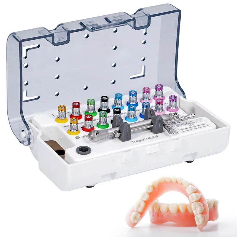 Dental Universal Implant Prosthetic Kits Restoration Torque Screwdriver Wrench Colorful TorqueRatchet Dentistry Handpiece Repair