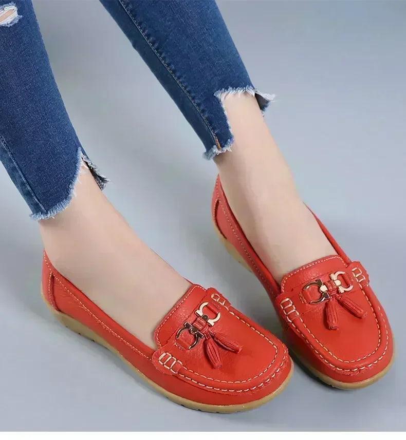 Women slip on loafers flat shoes moccasins casual sneakers