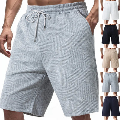 European and American shorts men's summer loose and heavy jacquard texture trendy high street hip-hop five-point shorts