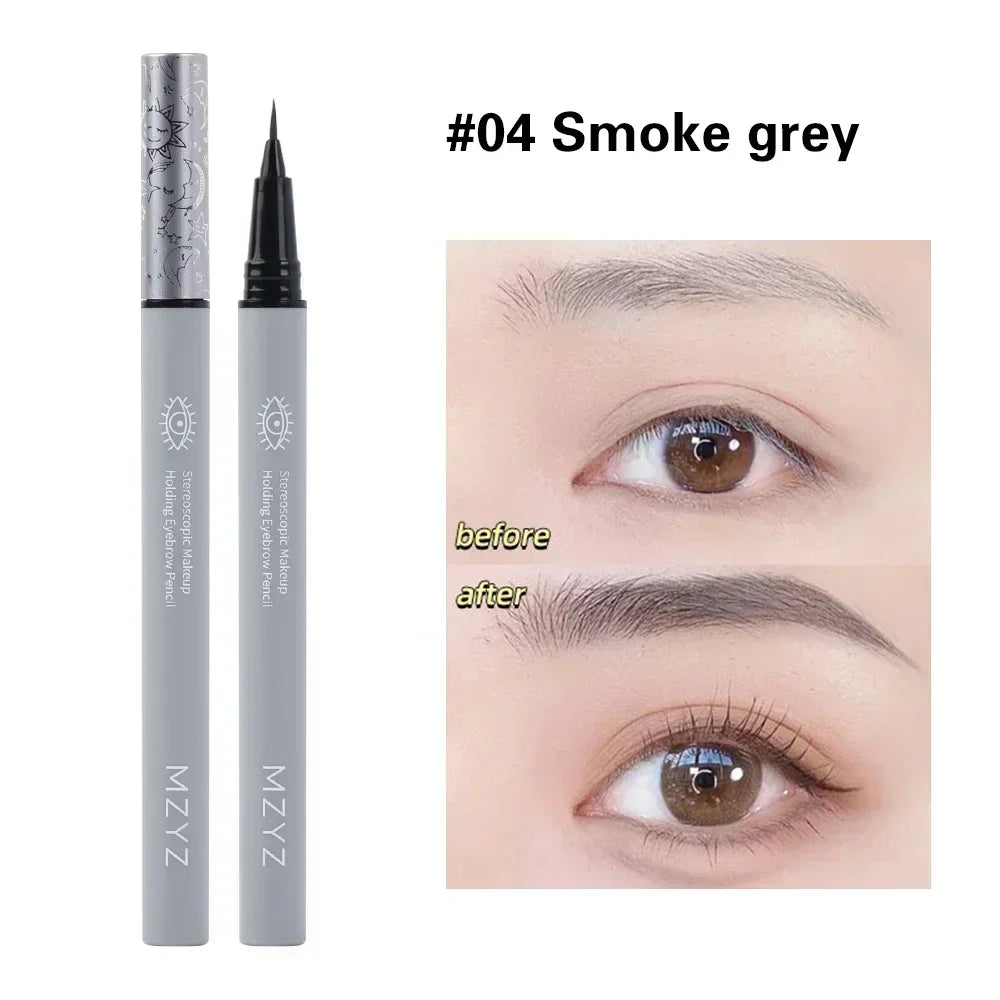 0.01mm Ultra Fine Eyebrows Pencil Waterproof Long Lasting No Blooming Eyeliner Lying Silkworm Pen Easy To Color Eye Makeup Tools