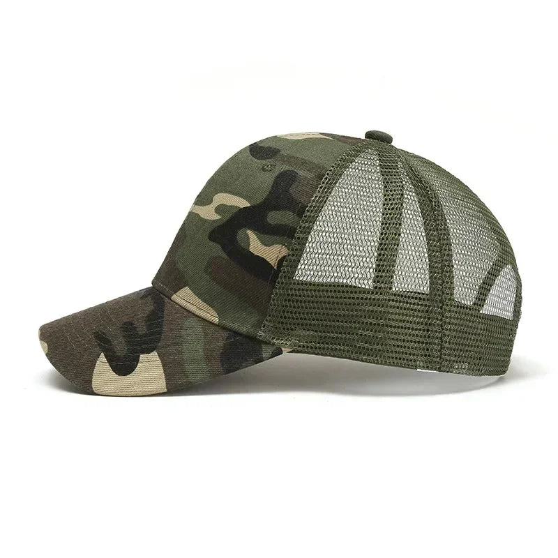 Fashion camouflage baseball hats for men and women summer outdoor sports sunshade net curved brimmed sunscreen ha