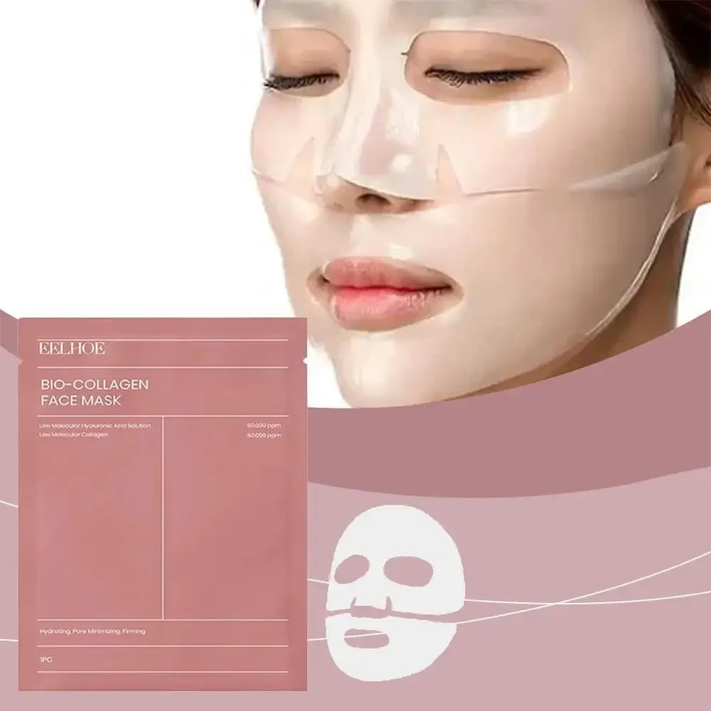 Bio Collagen Face Mask Shrink Pores Deep Hydrating Overnight Mask Moisturizing Refreshing Brightening Firming Lift Face Skincare