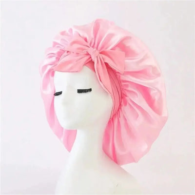 Satin Bonnet Silk Bonnet Adjustable Bonne For Sleeping Hair Caps With Tie Band Bonnets For Women Men Hair Styling Accessories