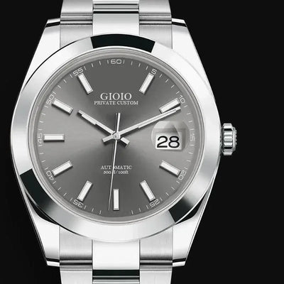 Luxury Watch Man High-end Automatic Self Wind Movement Mechanical Watches Stainless Steel Black White Rose Gold Fashion