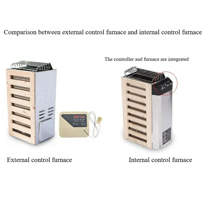 220V Stainless Steel Sauna Heater  Home Use Heating Furnace Room Dry Equipment