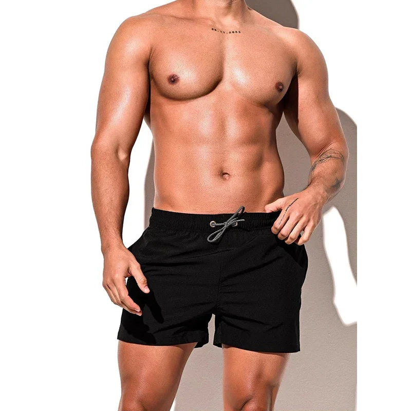 Men Swimming Shorts Summer Trunks Swimwear Quick Dry Board Short Pant Bathing Suit Sport Swimsuit Surfing Beach Swim Shorts Men