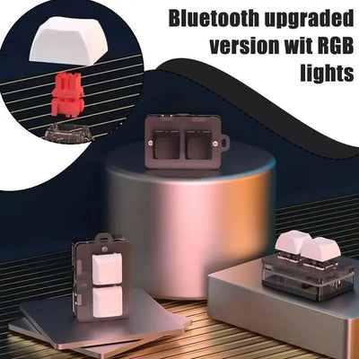 Bluetooth Mini Keyboard RGB Backlit Mechanical Switches Hot Swappable Design Custom Shortcut Keys Wireless Gaming Keyboard