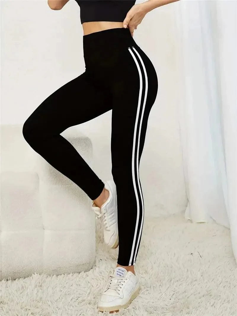 Women Side Stripe Sports Fitness Yoga Leg gings Activewear