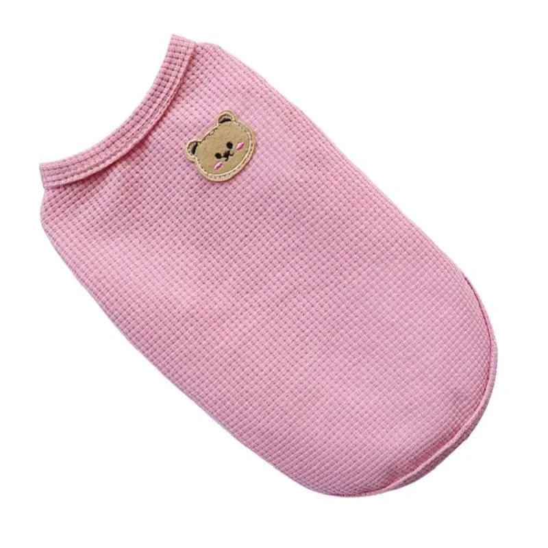 Summer Dog Clothes for Small Dogs Pet Dog Cooling Vest Puppy Clothing Solid T-Shirt Waffler Pet Apparel Chihuahua Dog Costume