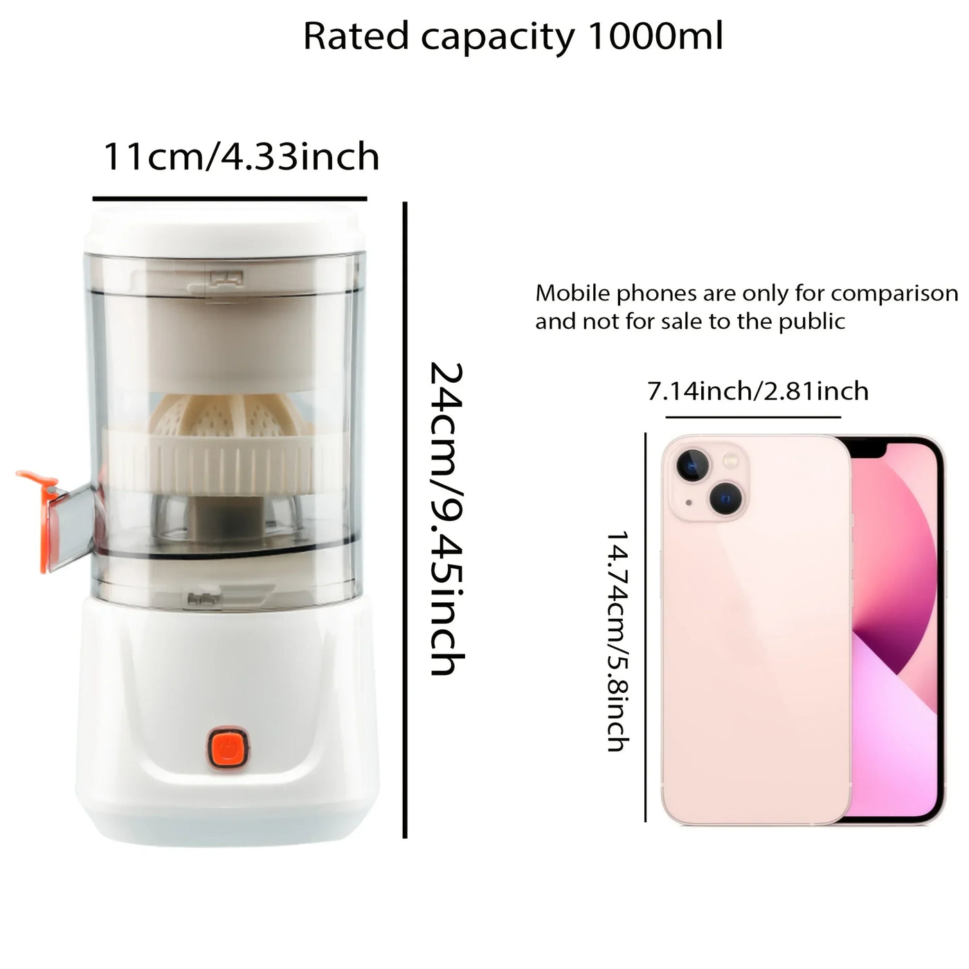 Cordless Baby Food Processor, Auto Pulp Separation for Homemade Infant Meals, Juice & Toddler Snacks