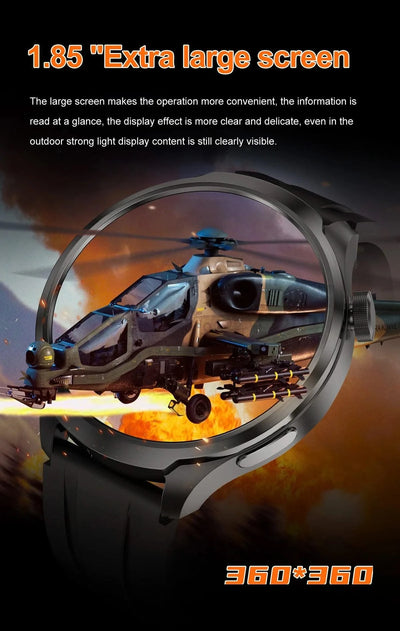 2025 New For HUAWEI High-end Sports Smart Bracelet Men GPS NFC 1.85 AMOLED Screen Compass Waterproof Bluetooth Call Smartwatches