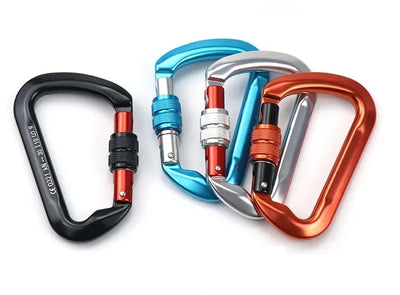 Carabiner Rock Climbing Mountain Landing 30kN High Altitude Operation Equipment Outdoor Aluminum Alloy Safety Buckle Hook