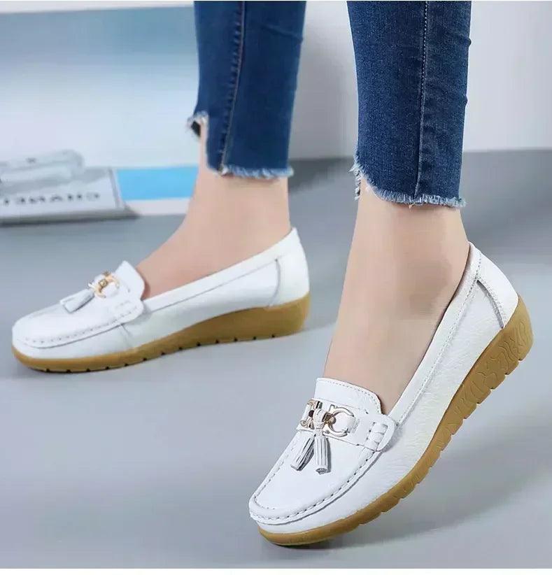 Women slip on loafers flat shoes moccasins casual sneakers