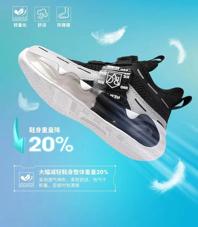 Children's school sports shoes breathable mat mesh casual anti slip easy to wear, suitable for boys and girls aged 5-10 years ol