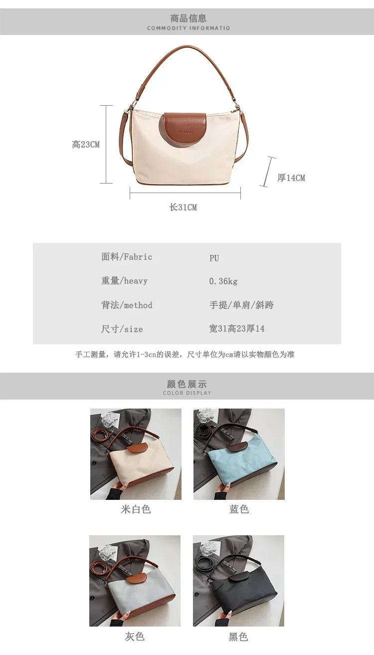 Stylish ladies handbag leather crossbody bag by famous designer - women’s shoulder tote elegant classic popular