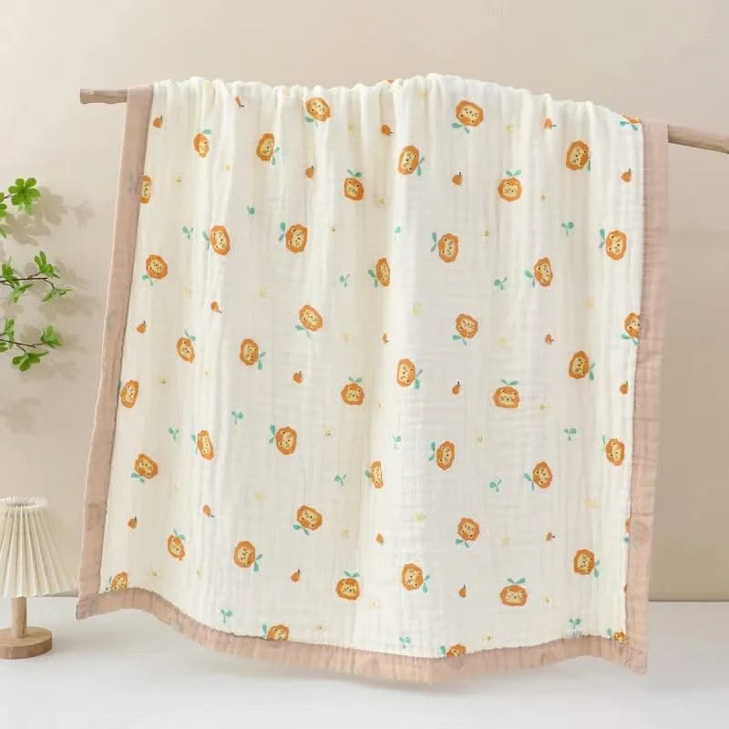 Baby Bath Towel Pure Cotton Super Soft Gauze Newborn Is Covered by Children Blanket Four Seasons Chil baby quilt