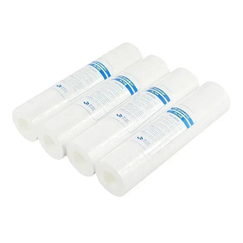 Atwfs water purifier 10 inch 4pcs 1-micron sediment filter cartridge pp cotton system
