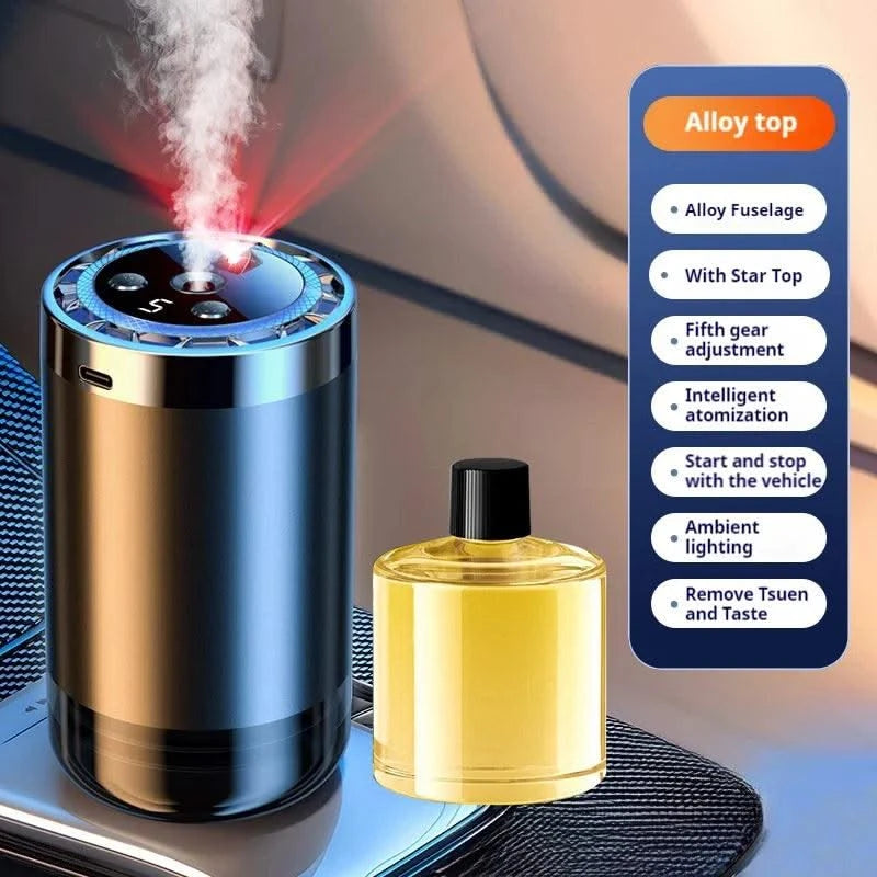 Car Air Humidifier Fragrance Diffuser Car Air Fresheners Perfume Essential Oil Diffuser Odor Eliminator Removing Humidifier