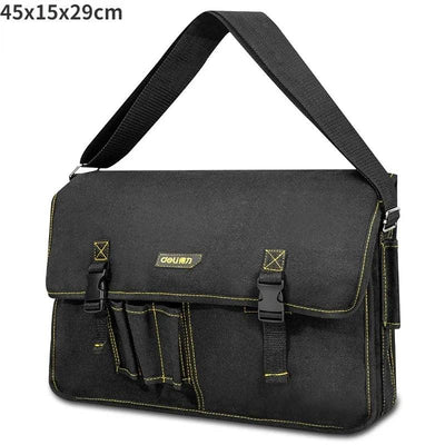 Deli Large Capacity Canvas Tool Bag Backpack High Quality Electrician Belt Bags Multifunction Tools Parts Storage Organizers