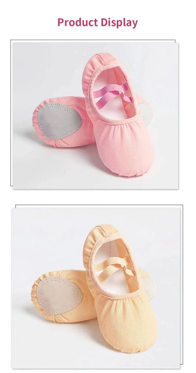 Kids Comfortable and Refreshing Soft Sole Dance Shoes Suitable Ballet Yoga Training with Ergonomic Fit and Durable Construction