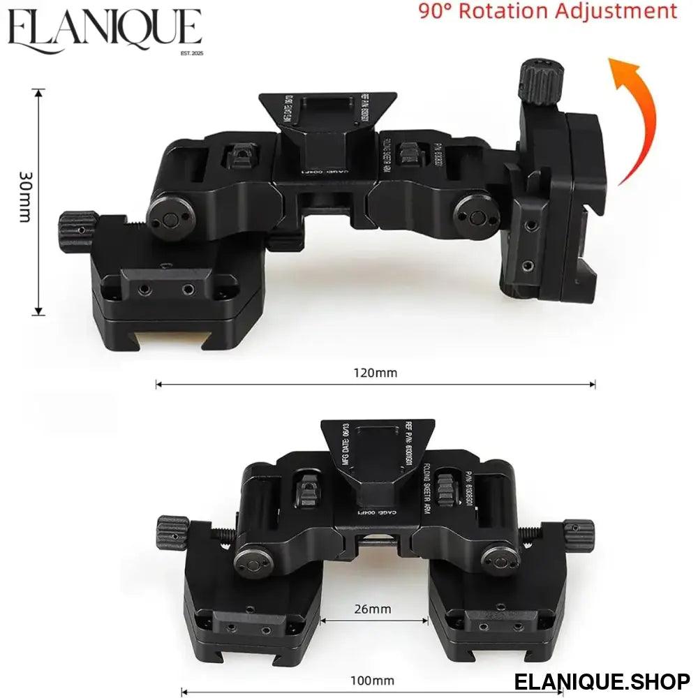 Wilcox PVS-14 Binocular Bridge NVG Mount Night Vision Goggles Adapter For PVS 14 Night Vision Binoculars Monocular Or Binocular