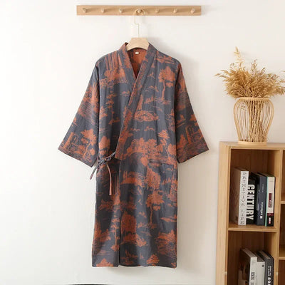 Casual Bathrobe for Men Sleepwear
