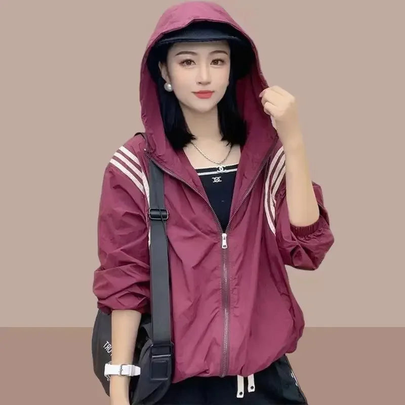 Loose Ultraviolet-Proof Sunscreen Clothing Jacket For Women