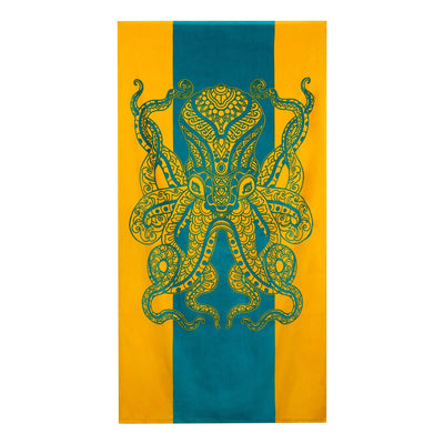 Beach Towels Tropical Animals Blue Unique Design Multiple Sizes Cotton Bath Towels Suitable for Kids and Adults