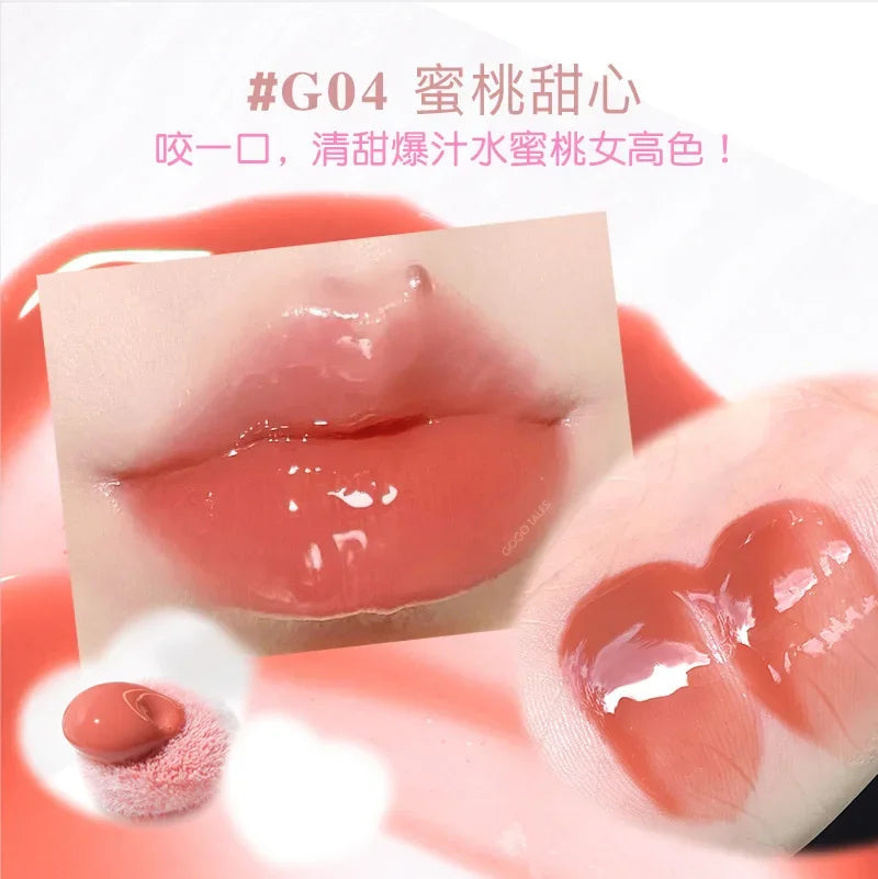 Gogotales Mirror Lip Gloss Moisturizer Shiny and Vegan Korean Vegan Liquid Lipstick Lip Jelly Plumper Gloss PROFESSIONAL MAKEUP