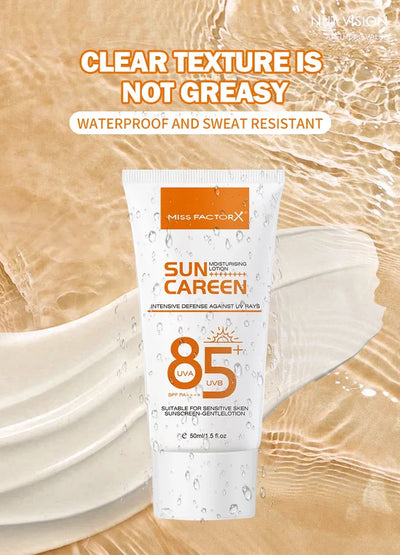 Mild sunscreen, broad-spectrum SPF moisturizing formula, lightweight sunscreen, vegetarian, suitable for facial and body skincar