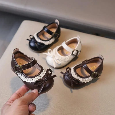 Soft Leather Flat Shoes For Toddlers and Children | Spring Autumn | Princess Casual Walking Shoes | Kids Girls Fashion