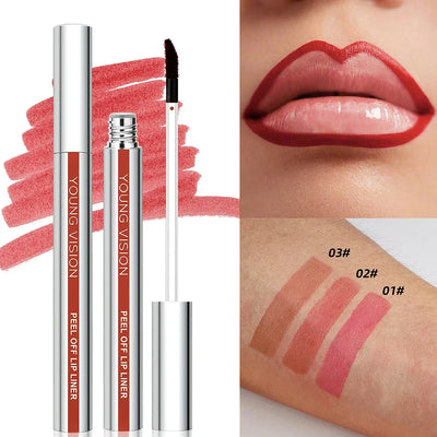 3PCS/SET Peel-Off Lip Color Long-Lasting – Moisturizing Tint That Leaves a Beautiful Stain, No Need for Touch-Ups, Apply Evenly