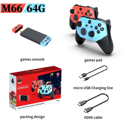 M66 Retro Video Game Consoles 64G Built In 20000+ Games 4k Game Stick Family Retro TV Gaming Console 30+ Simulator platform